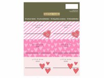 Little Diva Hearts Etiketten