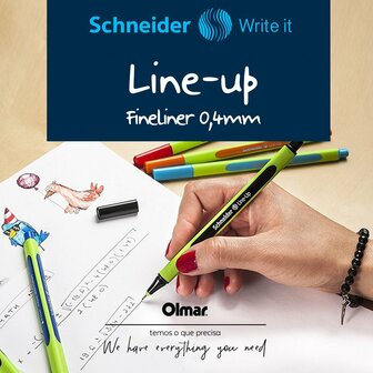 Schneider Line-Up Fineliner - Rood