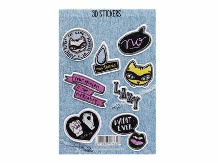 Rock On Girls 3D Stickers