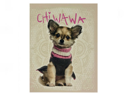 Chiwawa A5 Lijn Schrift - Creme