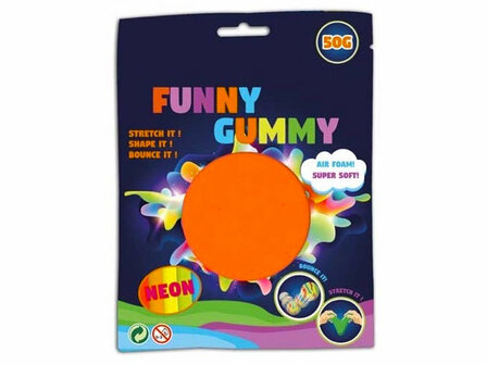 Funny Gummy Air Foam - Oranje