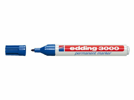 Edding 3000 Permanent Marker - Blauw