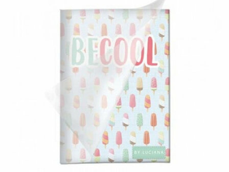 Be Cool A4 Ruit Schrift - Blauw