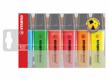 Stabilo Boss Markeerstift - 6 stuks