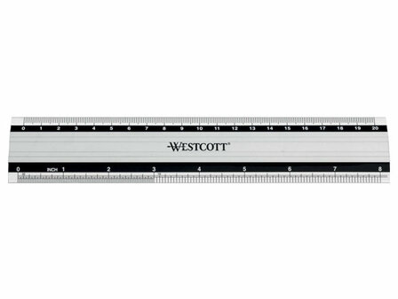 Westcott Aluminium Liniaal 20cm