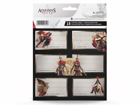 Assassin&#039;s Creed Helmet Etiketten