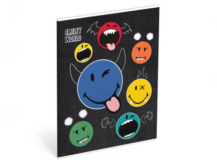 SmileyWorld Crazy Things A5 Lijn Schrift - 3 stuks