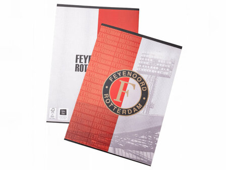 Feyenoord A4 Ruit Schrift - 2 stuks