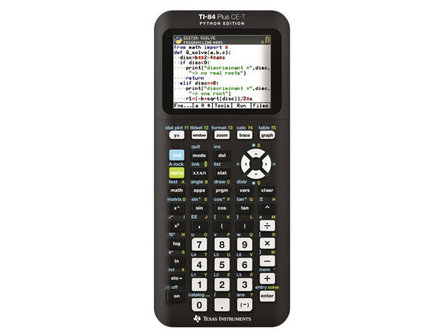 TI-84 Plus CE-T Python Edition Rekenmachine