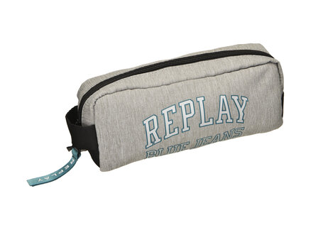 Replay Blue Jeans Solid Grey Rechthoekige Etui