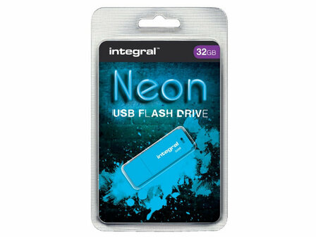Integral Neon Blauw USB-stick - 32 GB