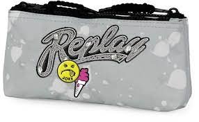 Replay Girls Grijs 2 Vaks Etui