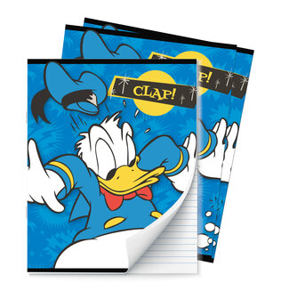 Donald Duck Clap! A5 Lijn Schrift- 3 stuks 23/24