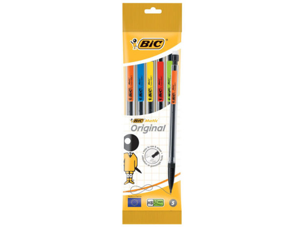 BIC Matic HB Vulpotlood + Gum - 5 stuks