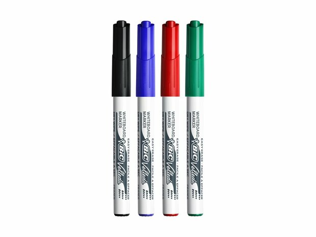 BIC Velleda Whiteboard Marker - 4 stuks