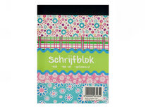 Flowers A6 Lijn Schrijfblok - Groen