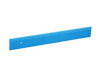 Liniaal 30cm - Lichtblauw kunststof