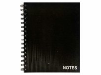 Notes A5 Lijn Collegeblok - Zwart Notes A5 Lijn Collegeblok - Zwart