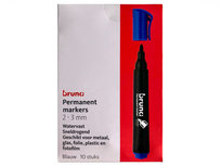 Blauwe Permanent Marker - 10 stuks Blauwe Permanent Marker - 10 stuks