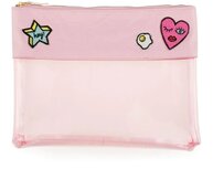 Fashionista Roze Holografische Platte Etui Fashionista Roze Holografische Platte Etui
