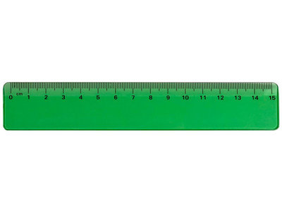 Liniaal 15cm - Groen -